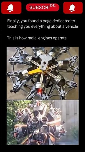 How radial engine works?#cars #technology