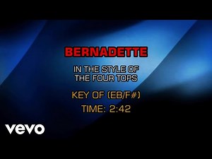 The Four Tops - Bernadette (Karaoke)
