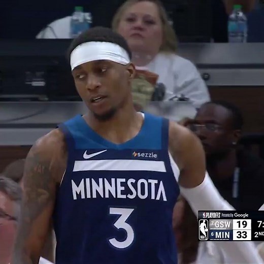 Jaden McDaniels Sends It BACK! 🚫 3rd Block of the Night Timberwolves Locking In Game 2 #nba #sports