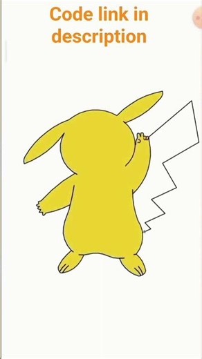 Pikachu drawing python code #python #website #code #Pikachu