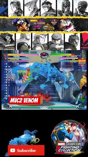 Mvc2: Puigjaner2 - Venom combos and mixups + Gambit assist COOL #freemvc2