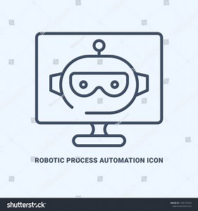 Line Icon Vector Illustration Graphic Robotic Stock Vector (Royalty Free) 1736155520 | Shutterstock