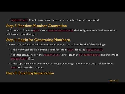How to Add Rules to a generateRandomNumber Function in JavaScript