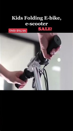 Kids Folding E-Scooter | Adjustable Height & PU Wheels | #escooters