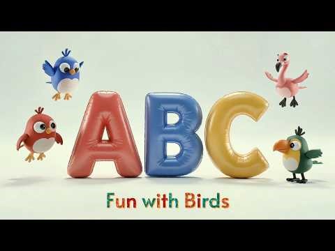 ABC Birds for Kids | Learn Birds with Alphabet A to Z | Fun Learning Video