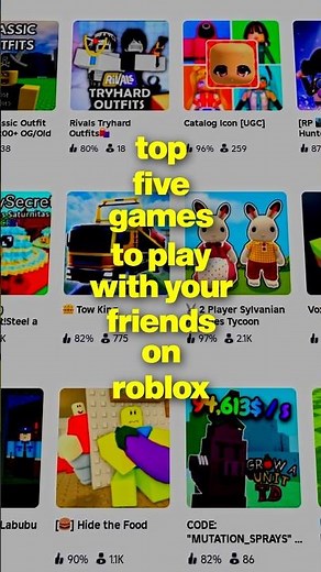 5 Roblox Games to Play With Friends