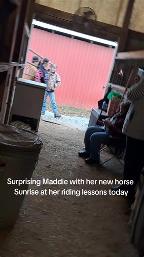 Maddie's Surprise Lesson with Her New Horse Sunrise