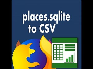 Places sqlite to CSV