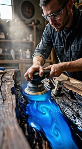 Kırık Ahşap Nasıl Lüks Epoksi Masaya Dönüştü?