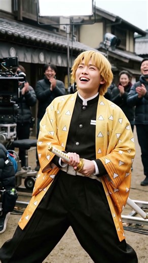 POV: You're on the Demon Slayer Set 🎥 #demonslayer #kimetsunoyaiba #anime #liveaction #shorts