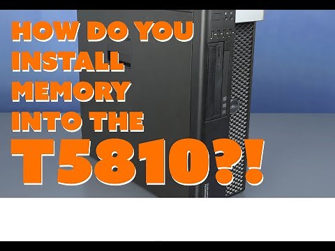 Dell T5810 Memory Installation