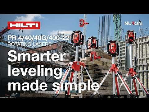 Hilti Nuron PR 4/40/40G-22 Rotating Lasers - Smarter leveling made simple