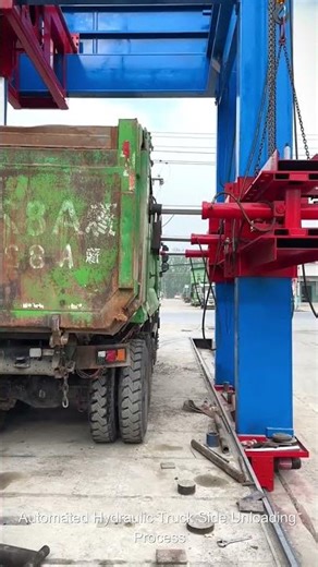 Automated Hydraulic Truck Side Unloading Process