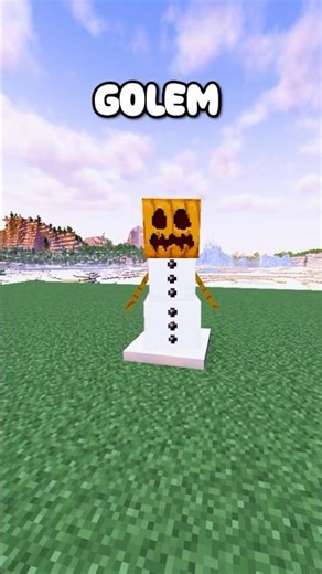 Did You Know Snow Golems Do This #minecraft #shorts #minecrafttips