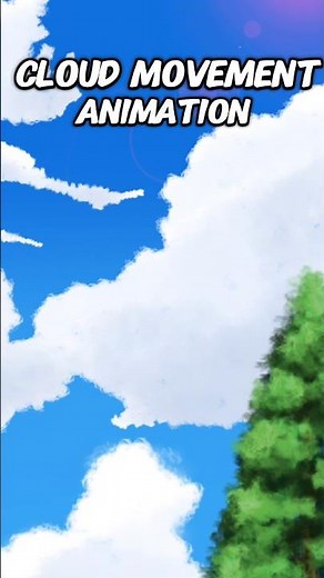 How to Animate Clouds in IbisPaint X & CapCut ☁️✨ #shorts