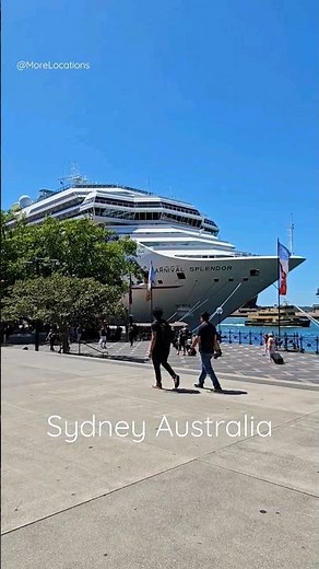Carnival Splendor Cruise Ship in Sydney Australia