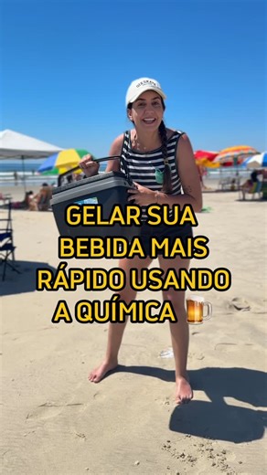Prof. Fer Garcia | Química on Instagram: "Aprenda a gelar sua bebida usando a química 👀 . . . #quimica #professora #escola #ciencia #ferias"
