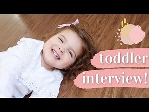 INTERVIEWING MY 3 YEAR OLD 🤣 | TODDLER INTERVIEW WITH RILEY! | KAYLA BUELL