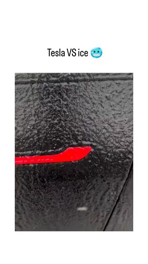 Follow for chocolate 🍫 on Instagram: "The post features a 15-second video of a person scraping ice off a Tesla's flush door handle with a red tool during freezing weather, humorously contrasting it with traditional cars via the caption "Tesla VS ice ," which garnered over 950,000 views and 2,800 likes in under 12 hours. This highlights a recurring winter challenge for Tesla owners due to retractable handles that can freeze shut from ice buildup in hinge points, as documented in Tesla's owner ma