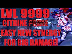 EZ Billion Damage Synergy! Citrine Warframe Lvl 9999 Build / Loadout Guide