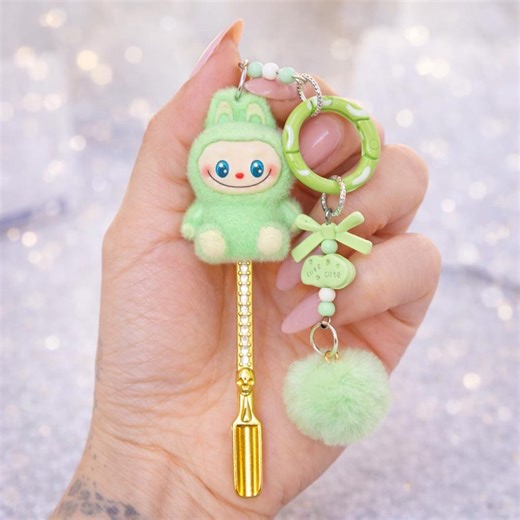 Green Mini Spice Shovel/spoon Keychain & Bag Charm - Etsy