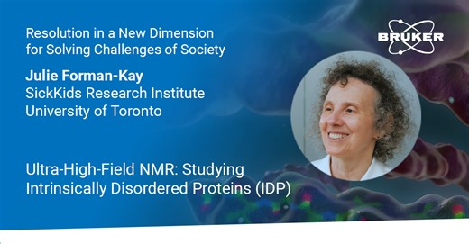 In this 7th video of the "Resolution In A New Dimension For Solving Challenges Of Society" series, Prof. Julie Forman-Kay, Head of the Molecular Medicine Program at SickKids Foundation and Professor of Biochemistry at the University of Toronto, explains the benefits of high-field NMR, and how she and her team use this advanced technology to study disordered proteins and investigate for example autism-related protein variants. Discover the groundbreaking research on how molecular environments imp