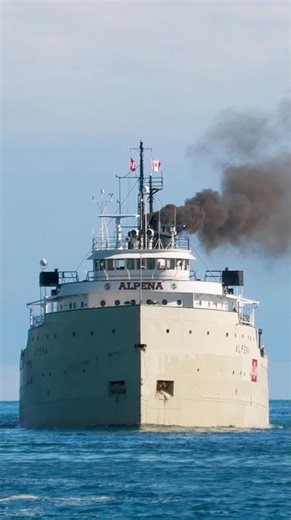 83 Year Old Steamship Salute | SS Alpena!