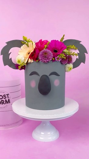 8K views · 120 reactions | Cute Koala Cake made with Butter Ganache  Do you own a Frost Form? Then you can enter our amazing Frost Form & KitchenAid Giveaway! Check out our previous posts for the details! You can find all our recipes and order Frost Form on frostform.com  | Frost Form | Facebook