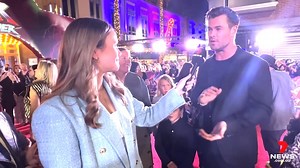 Chris Hemsworth has shared the thought process behind a very 'cheeky' scene in his latest film 'Thor: Love and Thunder', along with his wife Elsa Pataky's reaction. Full story: 7news.link/CheekyScene #7NEWS | 7NEWS Australia