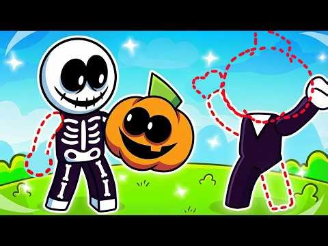 SPOOKY MONTH TRY TO FIND BODY PARTS in Roblox! 💀 (Skid & Pump)