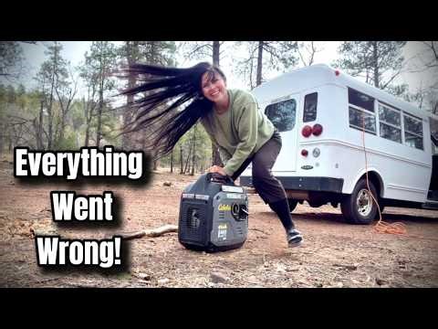 Woman Builds a Tiny Home in a School Bus Off Grid Alone in the Forest