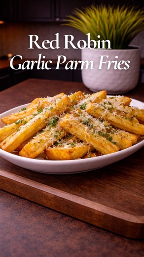 The Classified Kitchen on Instagram: "Red Robin Garlic Parmesan Fries 🍟 Crispy, garlicky, cheesy fries that taste just like the restaurant — but made at home. This copycat Red Robin garlic parm fries recipe uses real garlic butter, golden fries, and plenty of parmesan for that signature flavor everyone loves. If you love restaurant copycat recipes, air fryer fries, garlic parmesan fries, or easy side dish recipes, this one’s a must-save. Perfect with burgers, sandwiches, or anytime you’re cravi