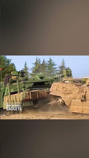 This armored platform is modular and built upon a tank chassis