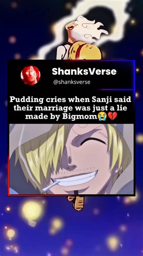 Hope they end up together 🥺 #onepiece #sanji #wholecakeisland