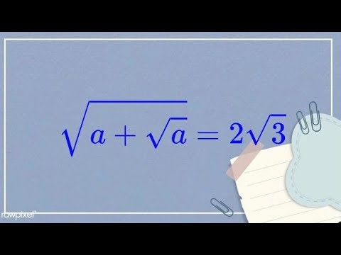 Crack This Square Root Mystery! | Math Olympiad Problem Solving