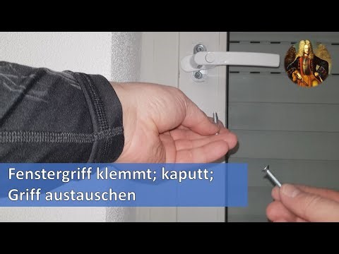 Window handle is stuck; broken; replace handle