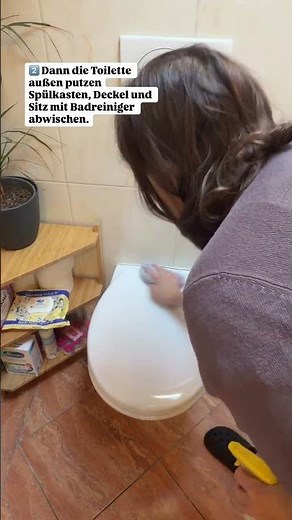 WC richtig reinigen – diese Reihenfolge wirkt #putztipps #haushaltstipps #reinigungstipps