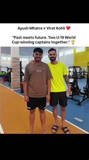 Ayush Mhatre × Virat Kohli at BCCI CEO🥰❤️#sports