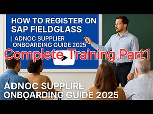 How to Register on SAP Fieldglass | ADNOC Supplier Onboarding Guide 2025 Free Course