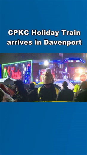 CPKC Holiday Train arrives in Davenport, Iowa.