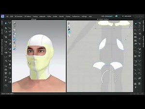 how to create ninja mask with hoodie /clo3d/marvelous designer project.#clo3d #marvelousdesigner