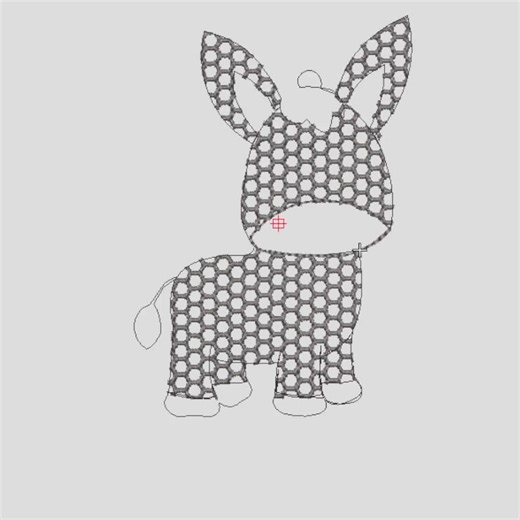 FS Lunique Donkey FSL Embroidery Christmas Keepsake Gift Embroidery Design (digital Download) - Etsy