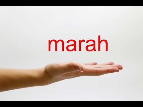 How to Pronounce marah - American English