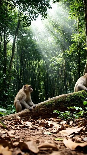 Baby Monkey Grabs a Snake | Wild Jungle Chaos Caught on Camera🐒🐍 #monkey #wildlife #shorts