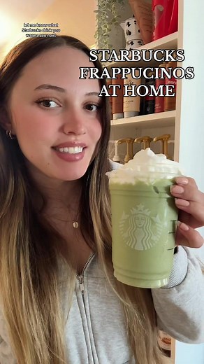 starbucks frappucinos are SO easy to make at home! 🫶🏻 this is how i make the starbucks frappucino base so i can make any starbies frap at home✨ what’s your fav starbucks frappucino?! 🤍 #frappe #frap #frappuccino #matchafrappe #matcha #matcha #coffee #icedcoffee #starbucks #starbucksathome #starbucksfrappucino #coffeebar