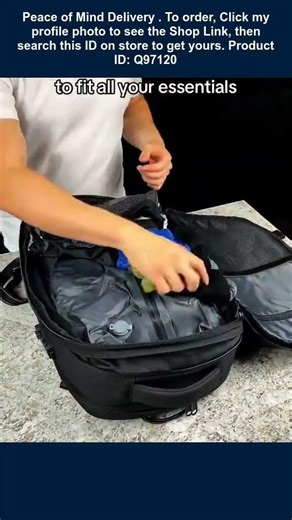 Business travel backpack with laptop protection, compression, and anti-theft features.