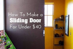 DIY Home Decor: How To Make a Sliding Door for Under $40