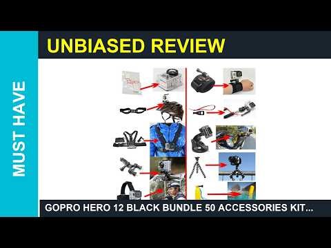 GoPro Hero 12 Black bundle 50 Accessories Kit for Gopro Hero 13 12 11 10 9 Guide