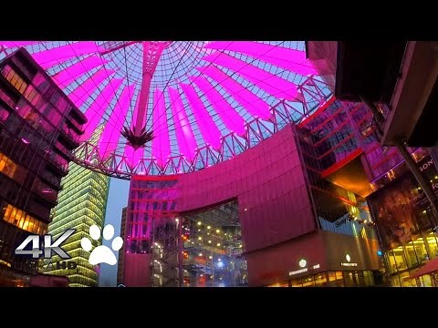 [ 4K ] Sony Center Berlin I Walking Tour I Potsdamer Platz I Germany