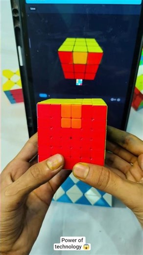 6by6 cube solve by using ai😱 l ai tutorial l #cube #shortclips #video